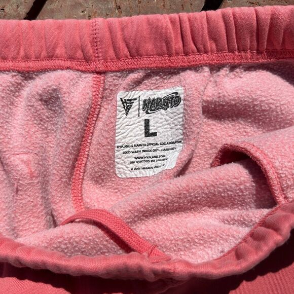 Hypland x Naruto Itachi Uchiha Pink Sweatpants Size Large - Picture 6 of 6